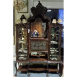 An Edwardian mahogany display cabinet, o