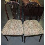 A pair of Edwardian Sheraton design maho