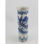 A late 19th century Chinese blue and whi