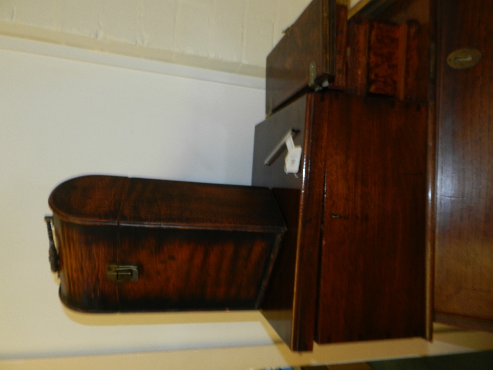 A collection of wooden treen boxes, to i