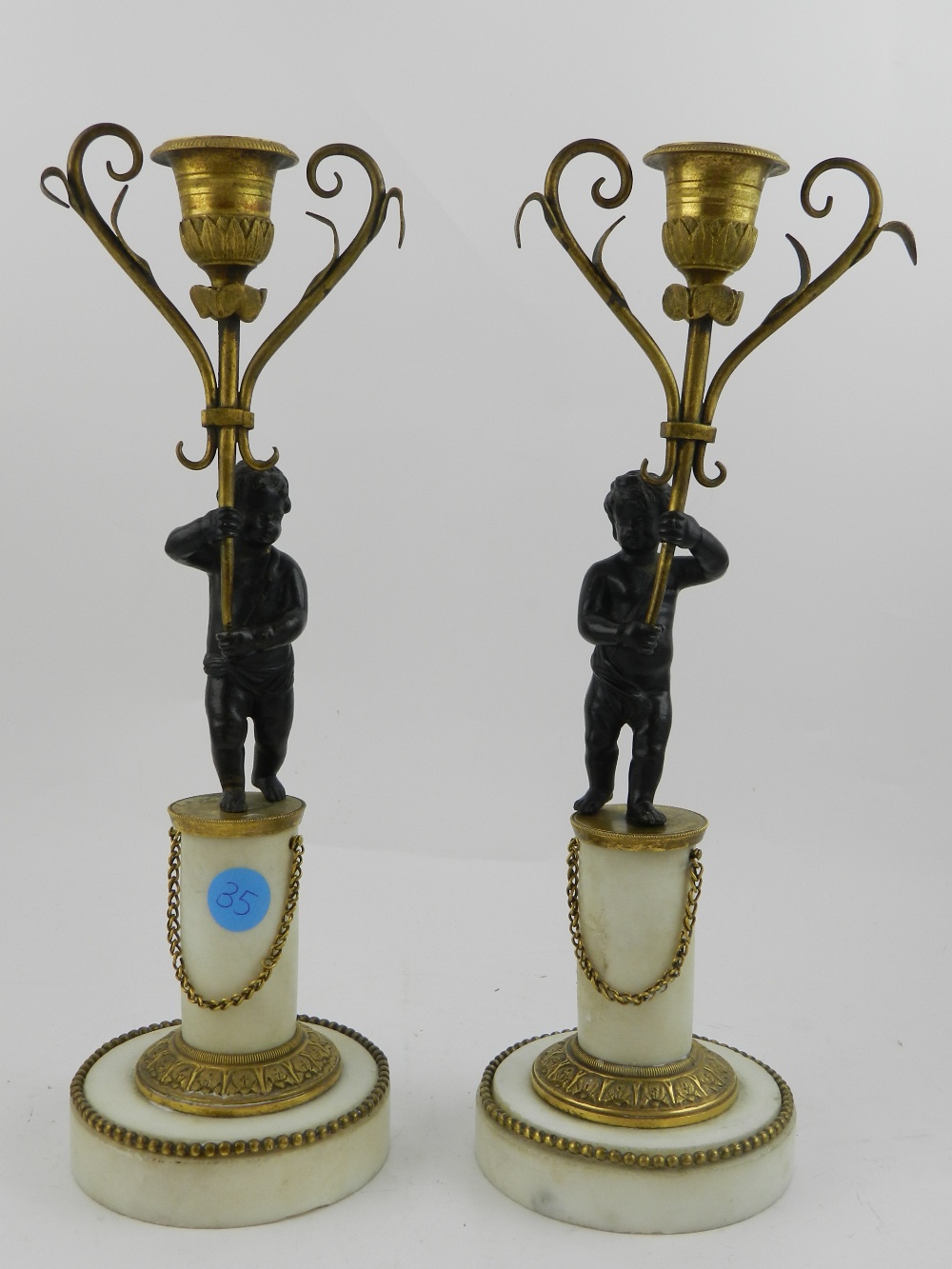 A pair of French late 19th century patin