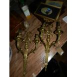 A pair of late 19th century French gilt