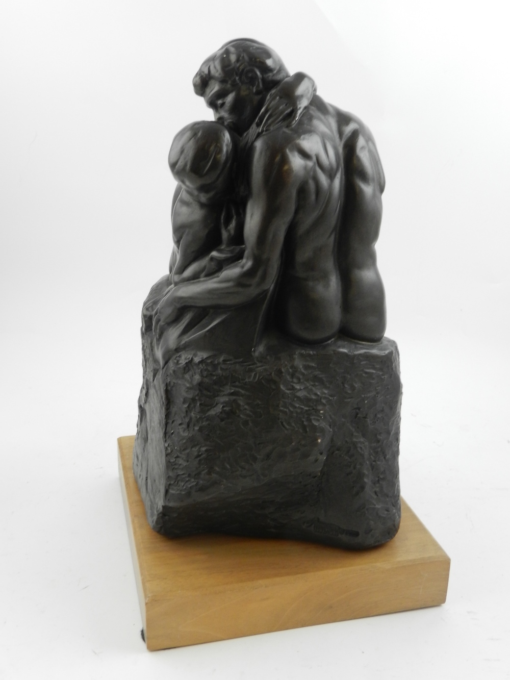 In the manner of Rodin The Kiss, a bronz - Image 3 of 3
