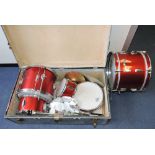 A child's Dragon drum kit, finished in c