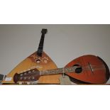 A 20th Century Marque lute with parquetr