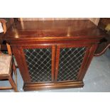 A Regency design mahogany side cabinet w