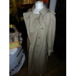 A gentleman's Burberry baige trenchcoat, size L/XL.