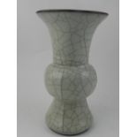 A Longquan style celadon Yen Yen vase, o