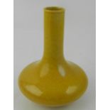 A late 19th century Chinese yellow glaze