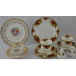 A Royal Albert 'Old Country Rose' part tea service together with another part service, (qty)