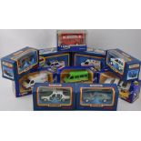 A collection of ten Matchbox 'SuperKings' and Corgi die-cast vehicles, mostly emergency and