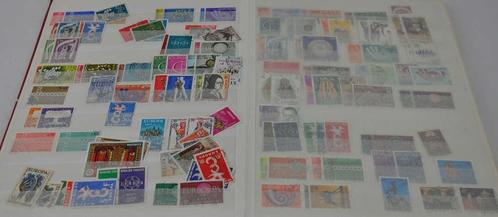 Europe, stock book of 20th century used stamps including Romania.