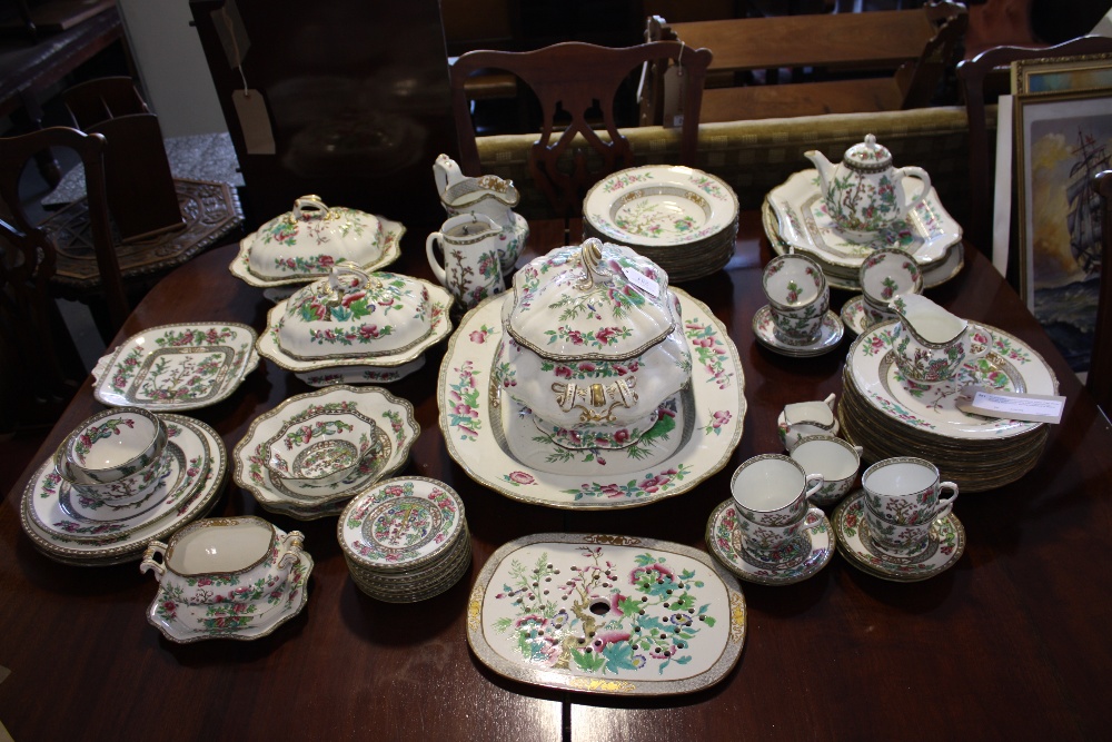 An extensive Johnson's/Coalport Indian Tree dinner and tea service comprising over eighty pieces