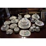 An extensive Johnson's/Coalport Indian Tree dinner and tea service comprising over eighty pieces