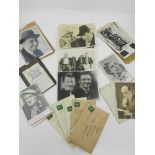 A collection of 1930s signed photographs of Sandy Powell, Jack Hulbert, Cicely Courtneidge, Bram