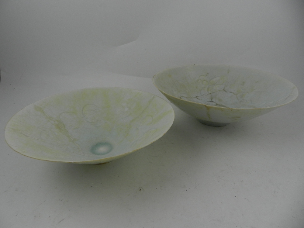 Two Chinese conical bowls