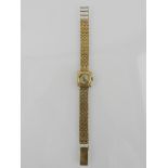 A ladies 9ct gold Majex cocktail watch, 21 jewel movement.