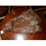 A ladies brown fur shoulder cape