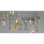 A large quantity of assorted Victorian and later silver-plated flatware.