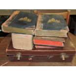 A tan leather case containing a quantity of 20th Century Royal ephemera,