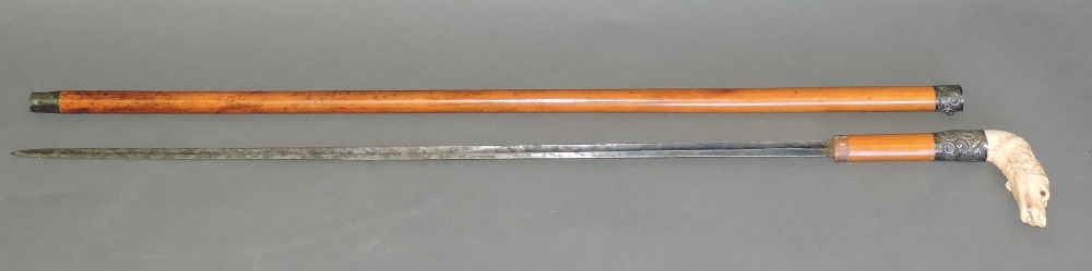 An early 19th century sword stick, - Image 2 of 3