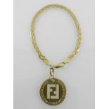 A 9 carat yellow gold fine link chain bracelet,