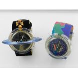 -- WITHDRAWN-- A Vivienne Westwood Pop Swatch ladies wristwatch, boxed,