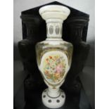 A Victorian Bohemian glass baluster vase,