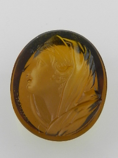 An unmounted glass intaglio by Nathanial Marchant (1739-1816),