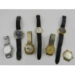 A selection of gents wristwatches to include Tissot, Orace, Avia, etc.