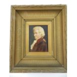 19th century Continental school, portrait study of a gentleman, oil on board, inscription to verso,