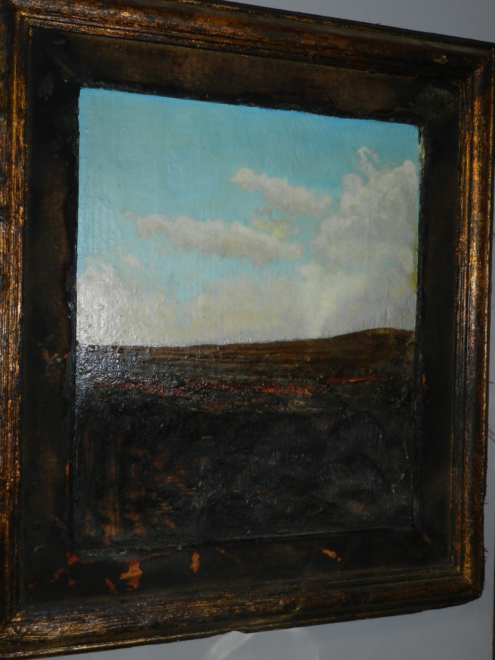 20th century British school, a landscape study, mixed media, inscription, date, and title to