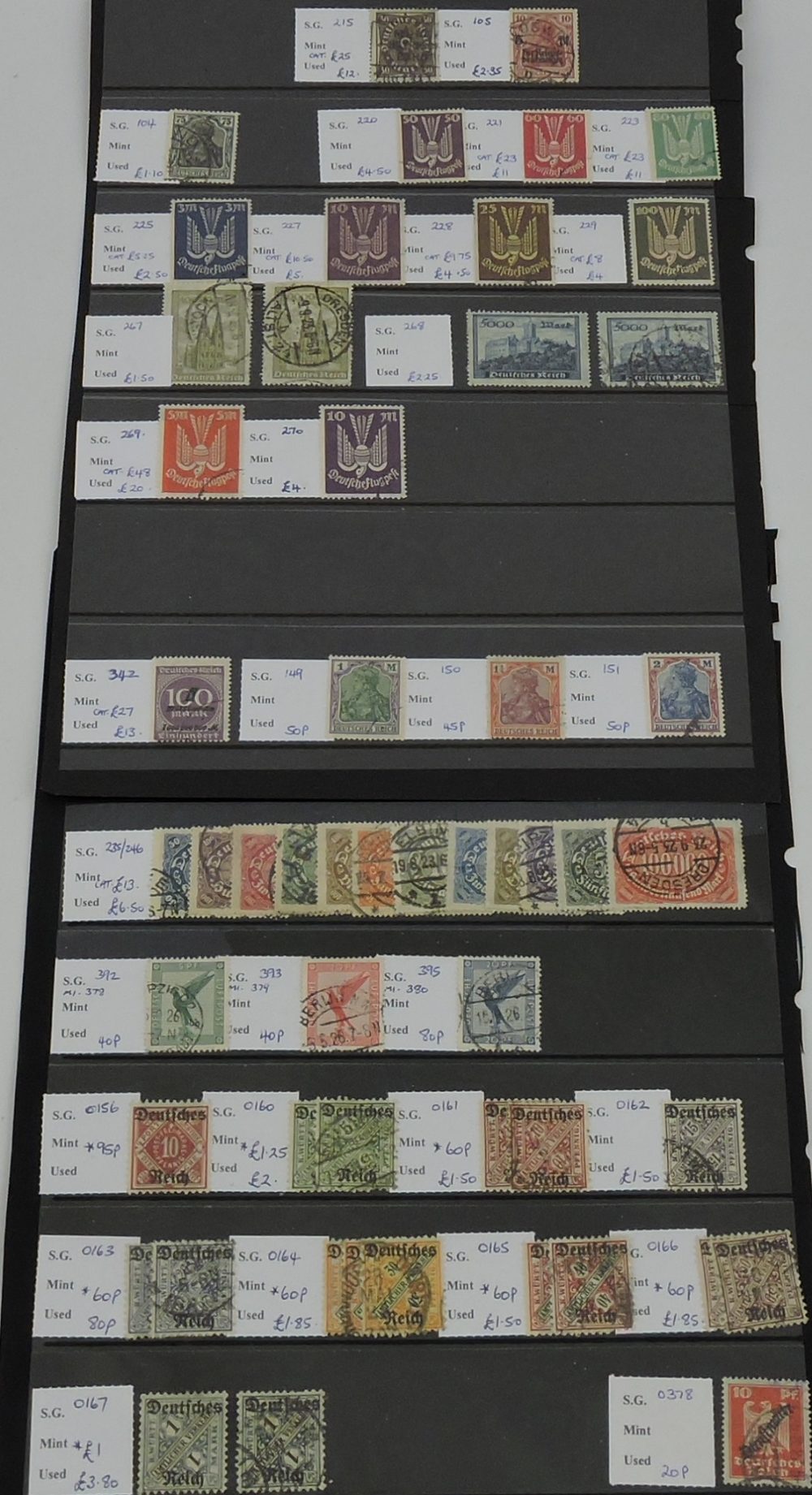 Germany 1923-31, a selection of items including scarce SG144.