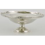 A silver bonbon dish, Edinburgh 1905, by Brook & Son, with reeded ogee shaped lip, 3ozt.