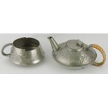 Tudric Pewter tea set designed by Archibald Knox, No.