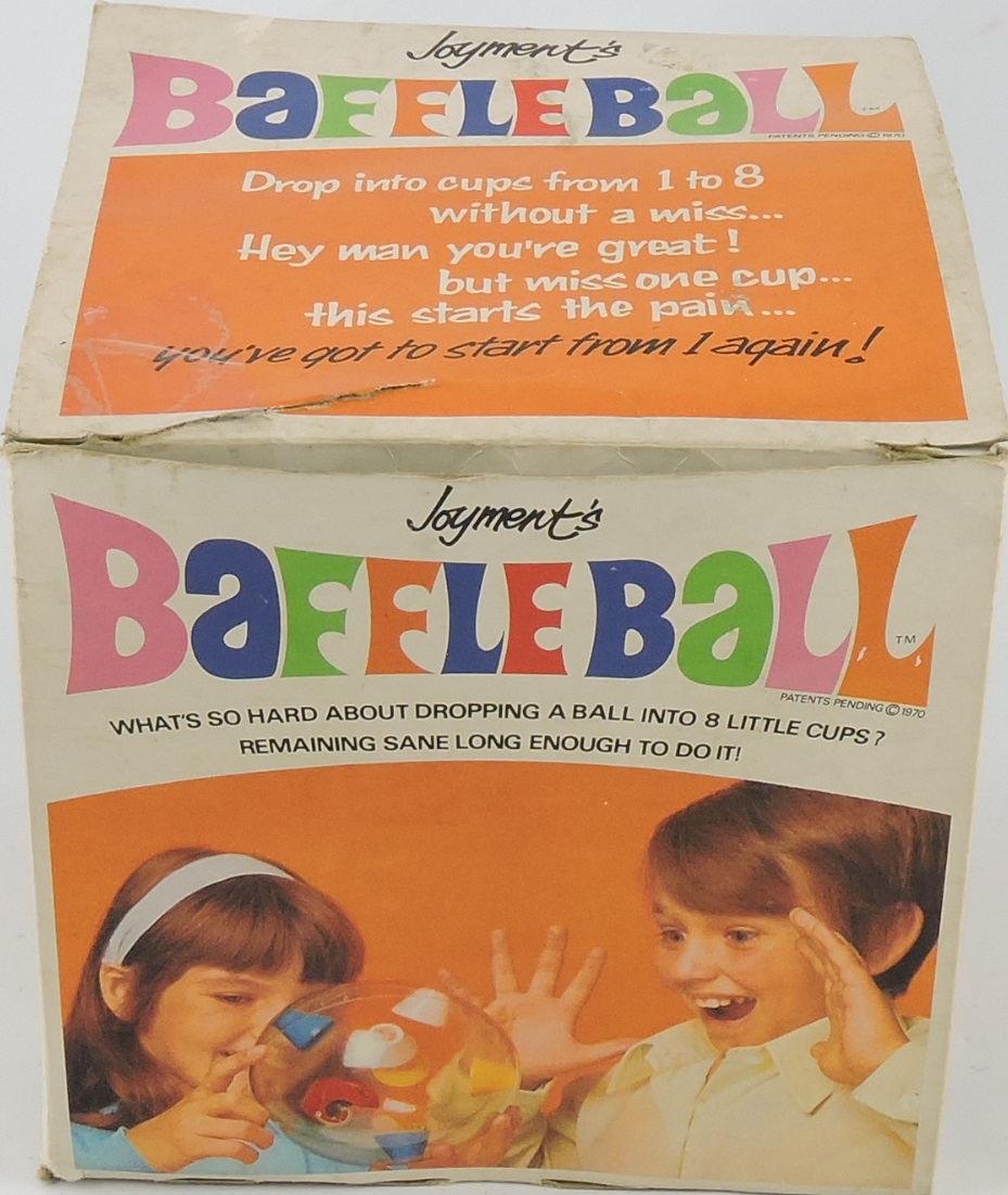 A boxed Remco Baffleball toy, circa 1970.