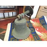 An early 20th Century brass bar bell.