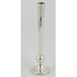 A silver stem vase, Birmingham 1971, by Turner & Simpson, with weighted base, 3.5ozt.