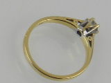 An 18 carat yellow gold and solitaire diamond ring, the stone of approx. 0.33 carats. - Image 2 of 2