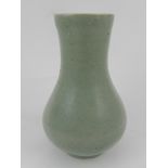 A Chinese baluster celadon vase. H.