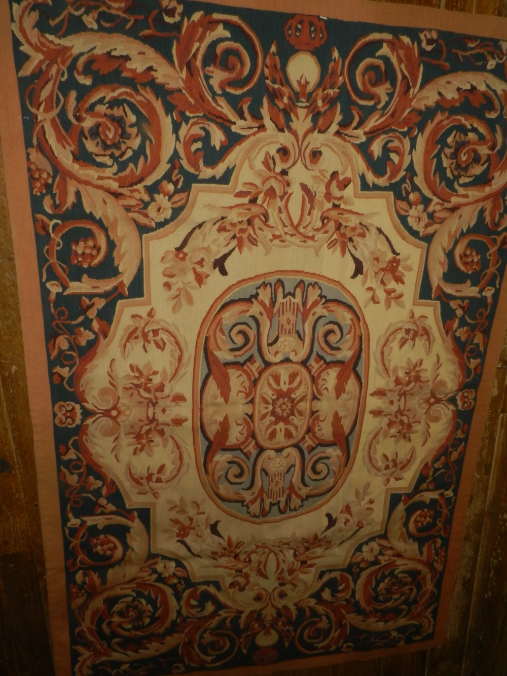 An Aubasson style tapestry wall hanging, in the 18th century taste.