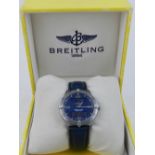 Breitling, Geneva. A gentleman's stainless steel 'Aerospace' wristwatch, the tonneau case having