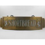 An early 20th century illuminated advertising sign for shortbread.