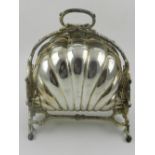 Walker & Hall, Sheffield. A silver plated clam shell tureen. H.