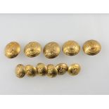 A set of 11 tunic buttons, Royal Army Pay Corp,