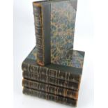 Sir Walter Scott, waverly Novels, Bouberie edition, 1901, 25 Volumes half calf.