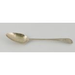 A George III Old English pattern silver table spoon, Joseph Hicks, Exeter 1793,