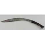 An early 20th century kukri, together with 1913 pattern Remington bayonet,