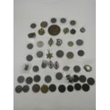 A collection of various sporting and military medals etc.