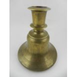 A 19th century Indian brass hookah. H.19cm.